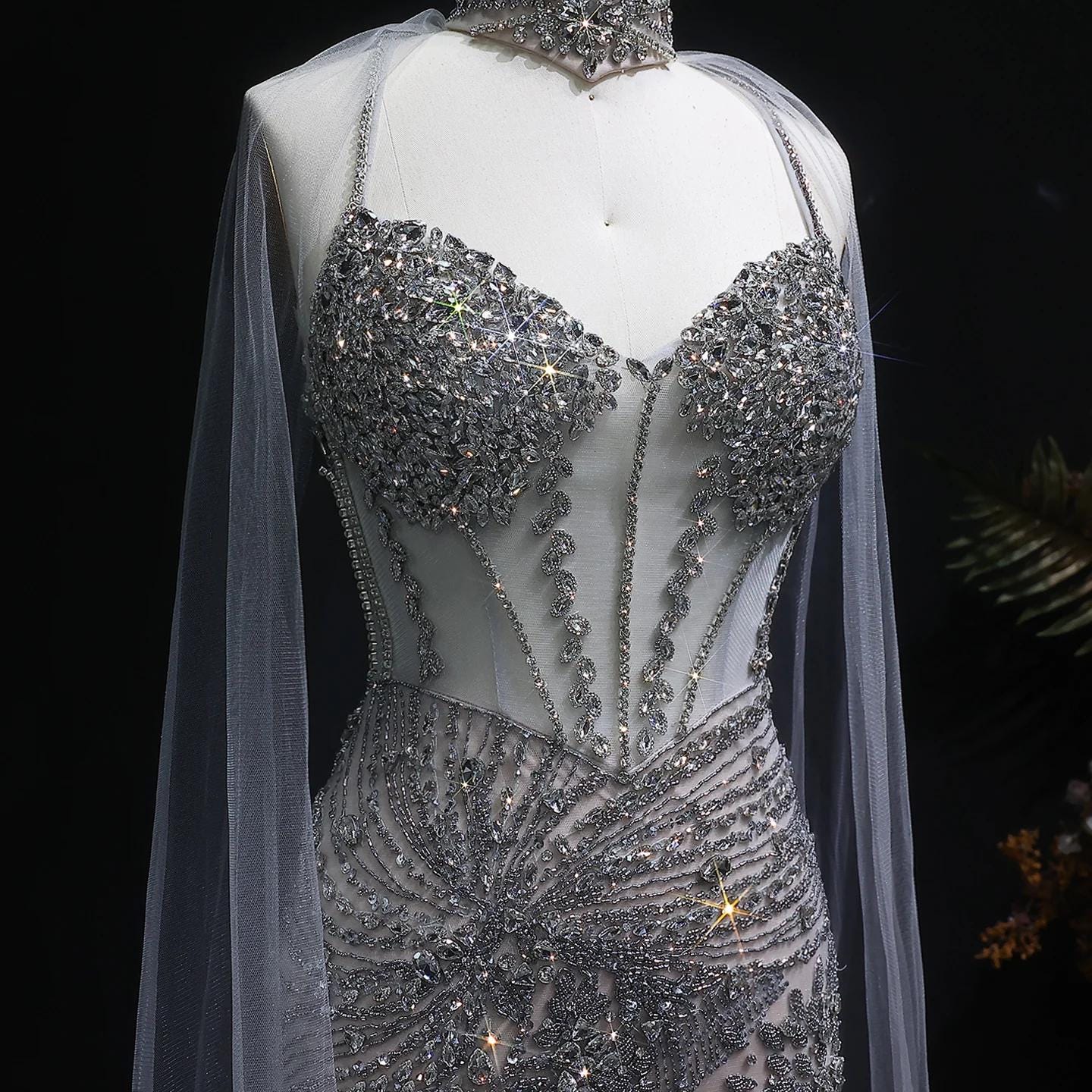 Lumina Glow Evening Gown – Beaded Evening Dress