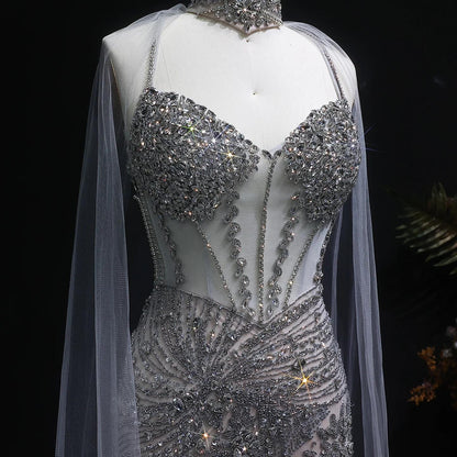 Lumina Glow Evening Gown – Beaded Evening Dress