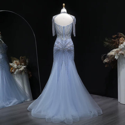 Valencia Aurora Mermaid Dress - Elegant Beaded Dress