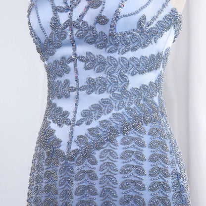 Celestia Beaded Evening Dress – Slim Fit Floor-Length Formal Gown