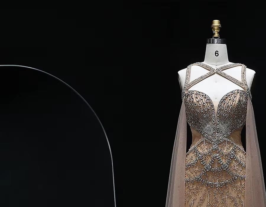 Celestina Mermaid Evening Gown - Luxury Party Dress