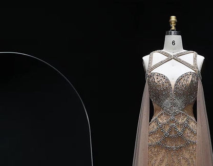 Celestina Mermaid Evening Gown - Luxury Party Dress