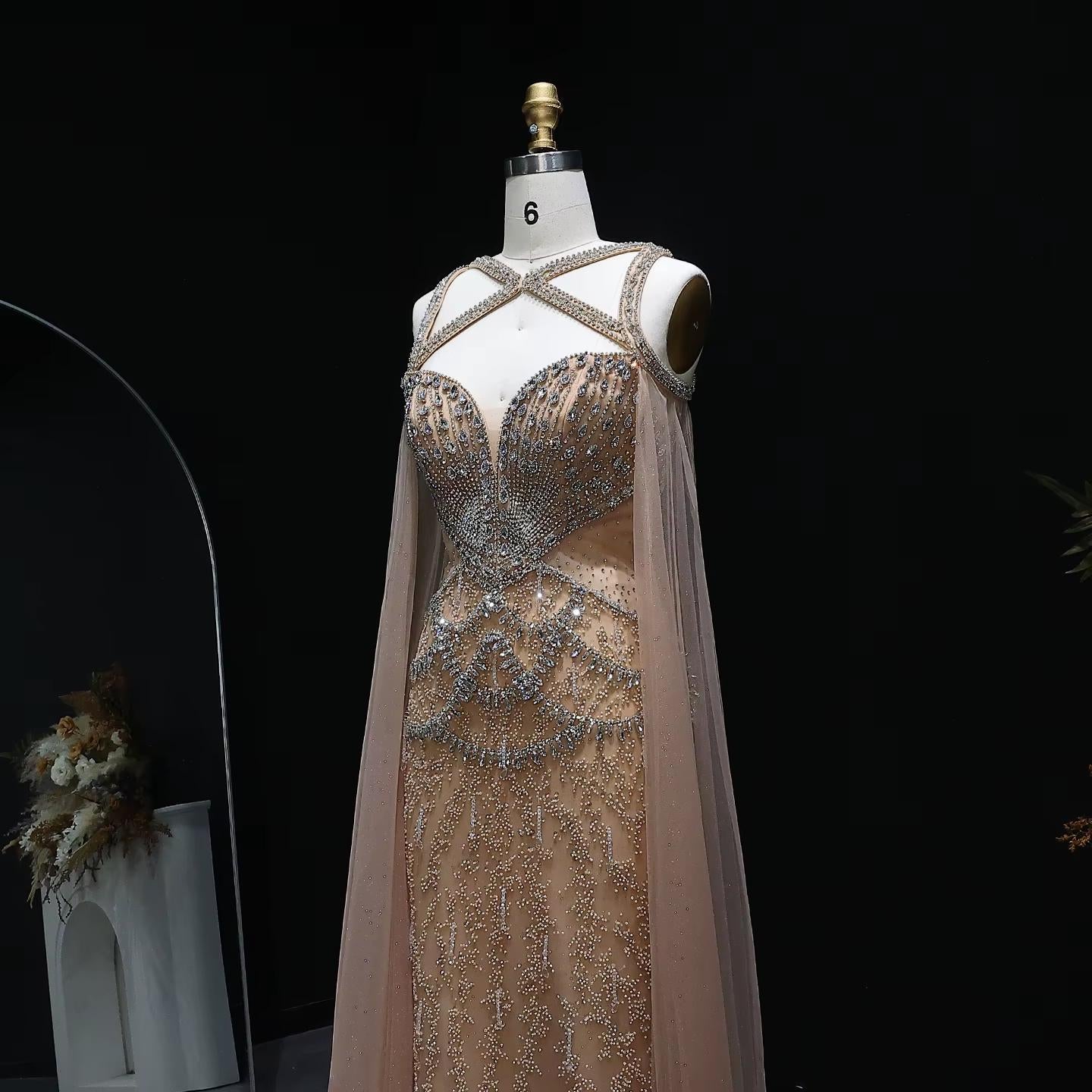 Celestina Mermaid Evening Gown - Luxury Party Dress