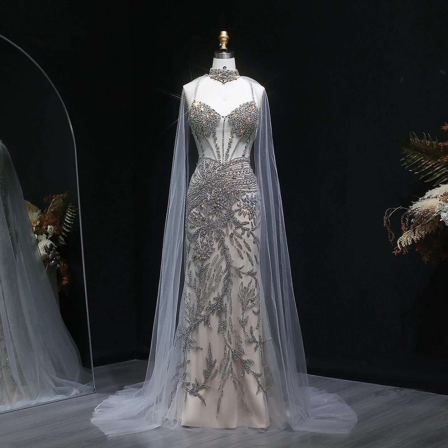 Lumina Glow Evening Gown – Beaded Evening Dress