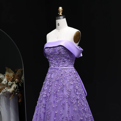 Orlavia Signature Party Dress – Beaded Floor-Length Evening Gown
