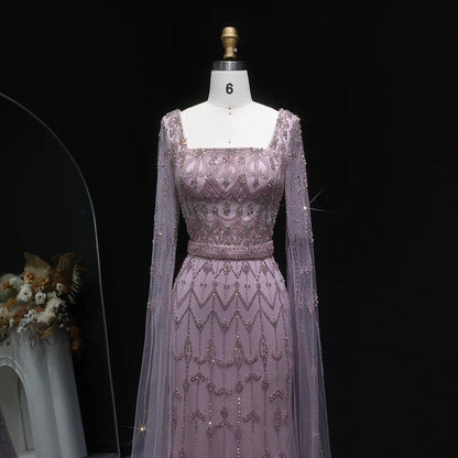 Aurielle Radiance Evening Gown – Floor Length Beaded Dress