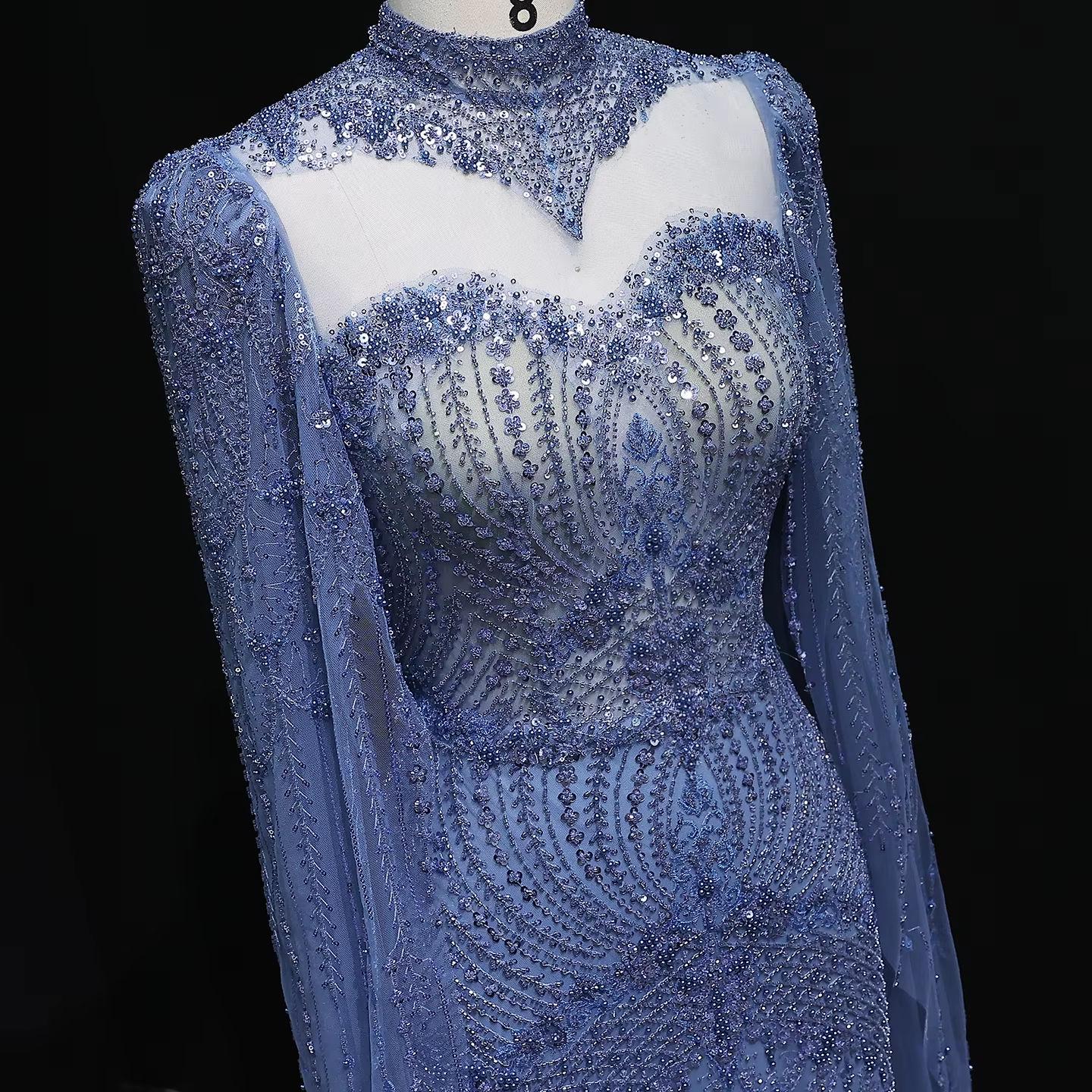 Virelle Noir Evening Gown – Sleek Beaded Formal Dress