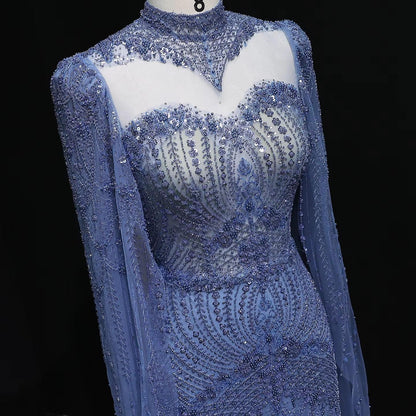 Virelle Noir Evening Gown – Sleek Beaded Formal Dress