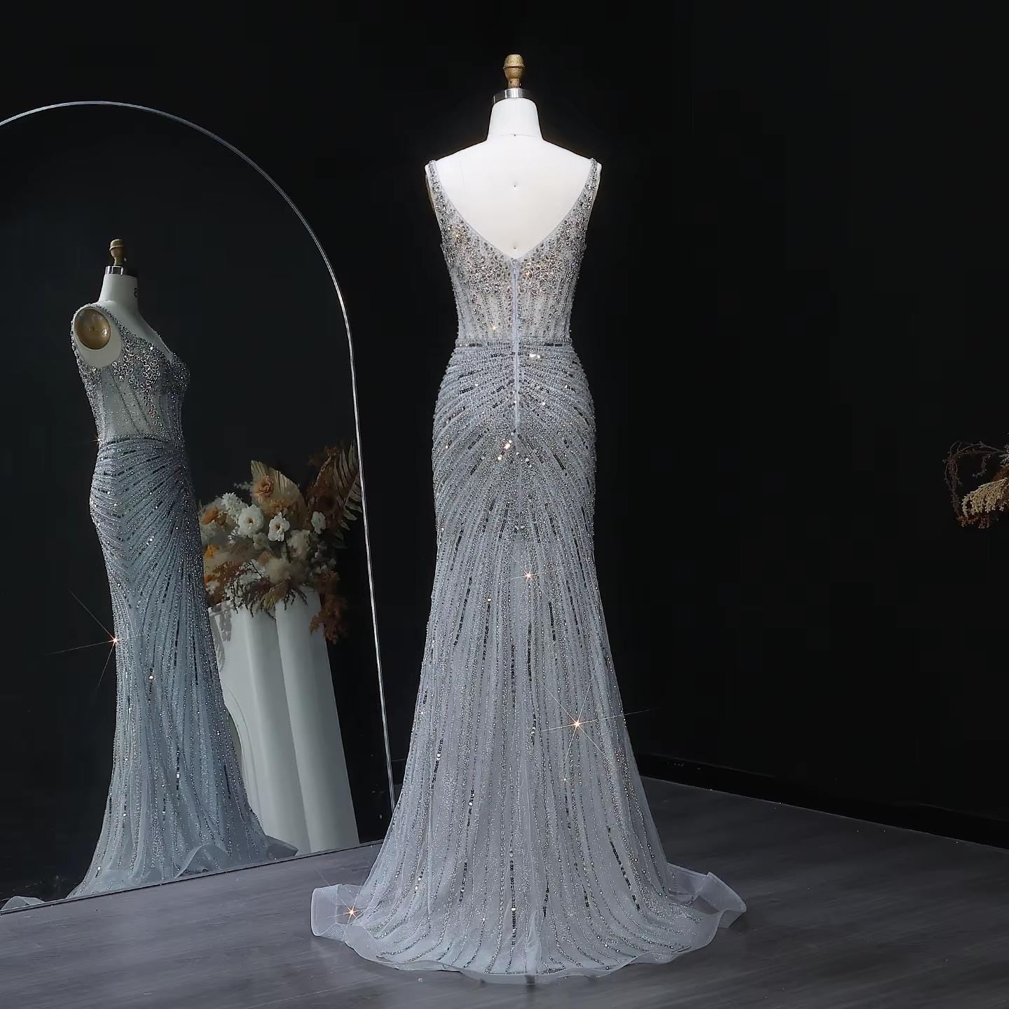 Lunara Glow Evening Gown – Elegant Party Dress