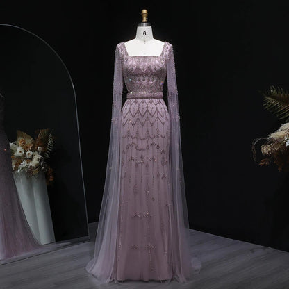 Aurielle Radiance Evening Gown – Floor Length Beaded Dress