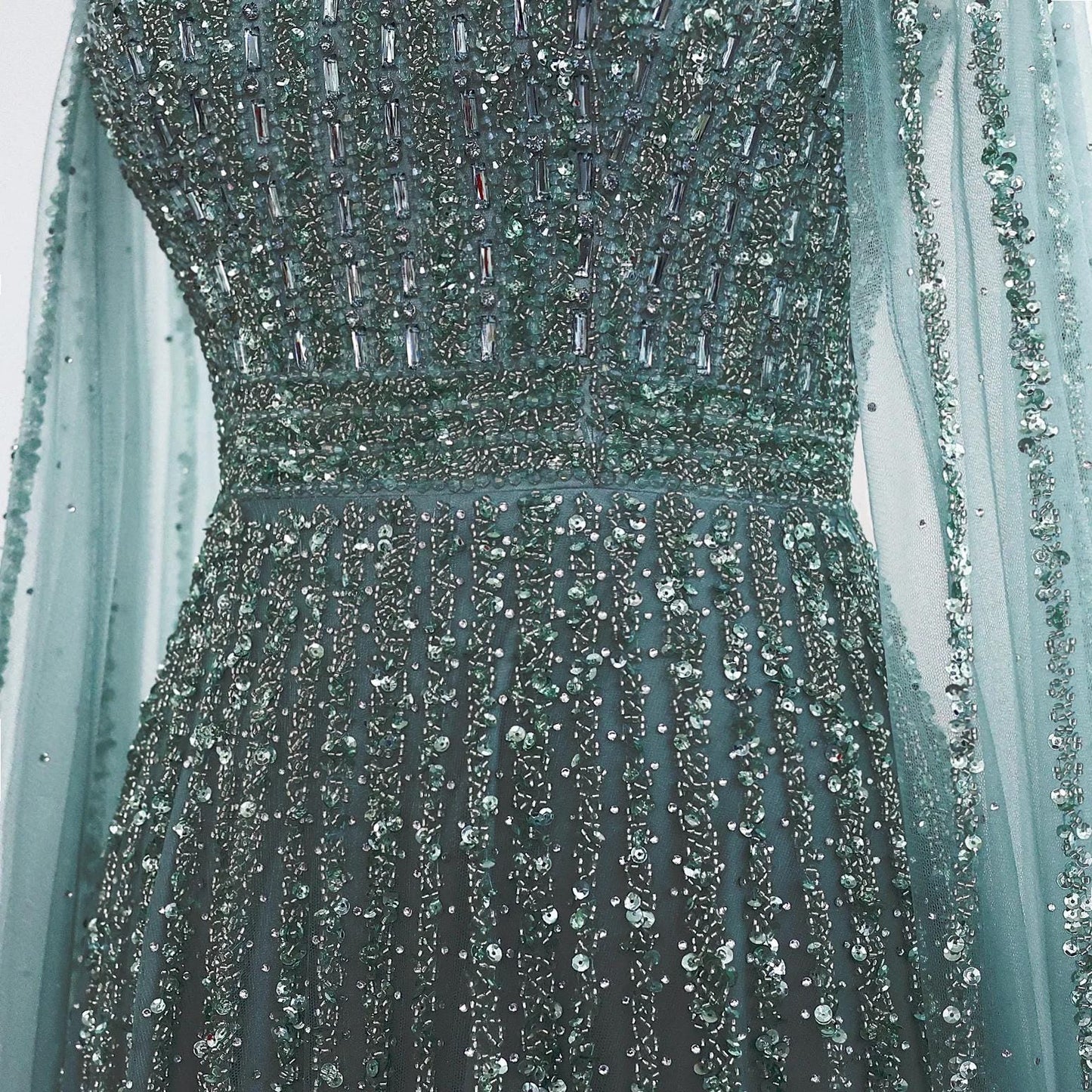 Zayliana A-Line Couture Gown - Beaded Evening Dress