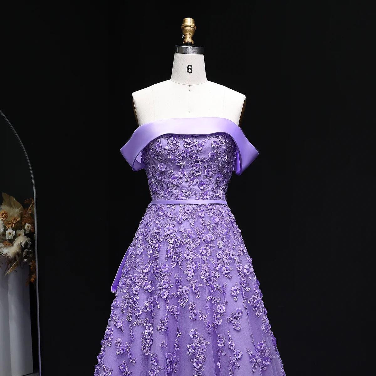 Orlavia Signature Party Dress – Beaded Floor-Length Evening Gown