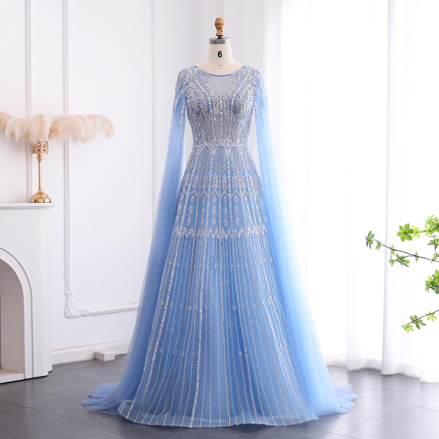 Aurelia Couture Dubai Gown - Beaded Evening Dress