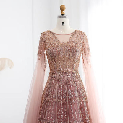 Aurelia Couture Dubai Gown - Beaded Evening Dress