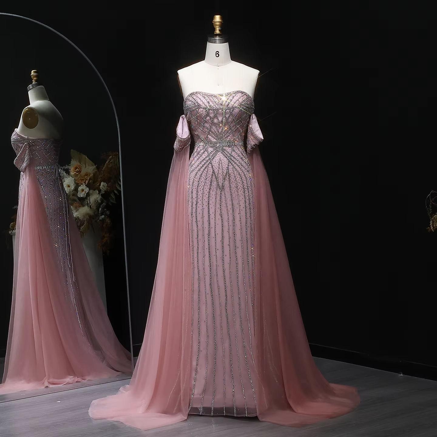Aurelisse Cascade Sparkle Gown - Luxury Floor Length Dress