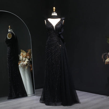 Selene Veil Evening Gown – Elegant Asymmetrical Gown
