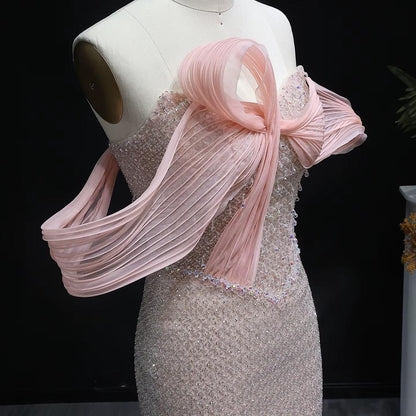 Elara Off-Shoulder Evening Dress - Chic Party Dress