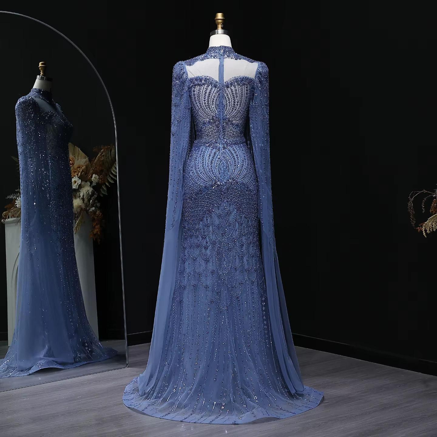 Virelle Noir Evening Gown – Sleek Beaded Formal Dress