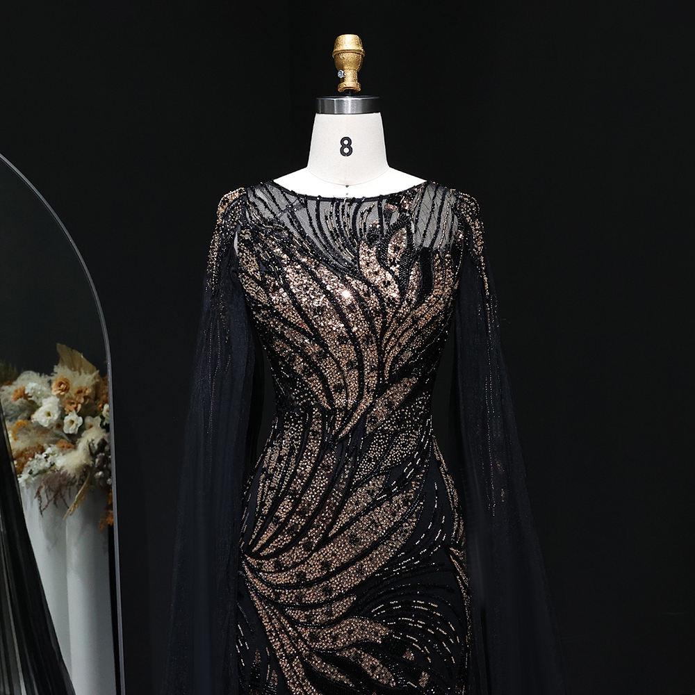 Evarisse Glow Beaded Dress – Elegant Evening Floor-Length Gown