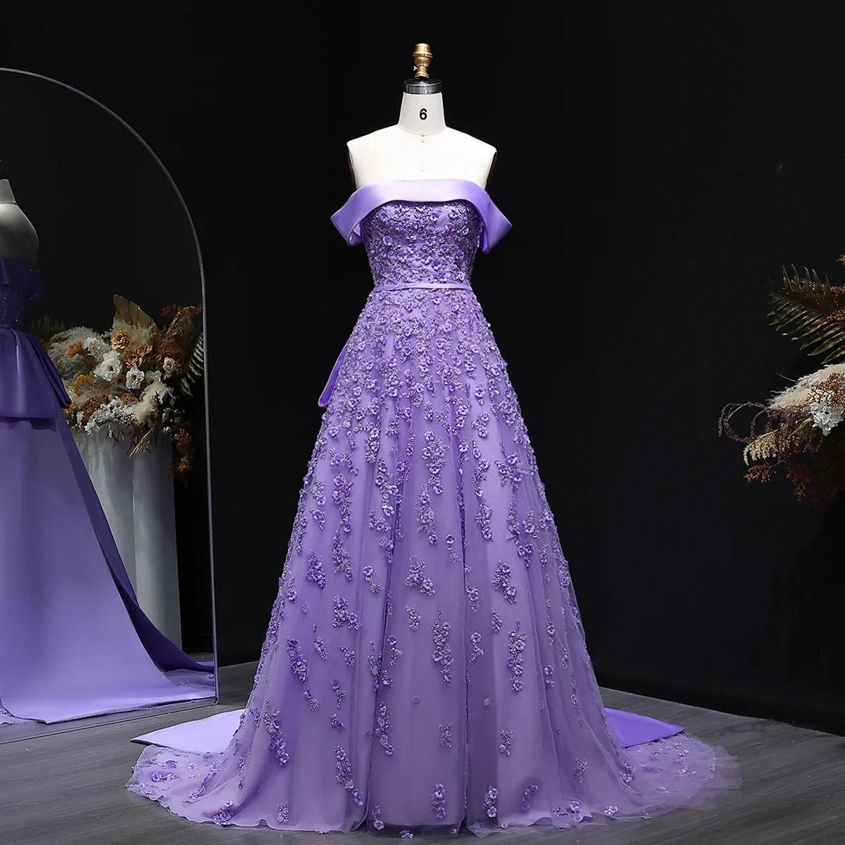 Orlavia Signature Party Dress – Beaded Floor-Length Evening Gown