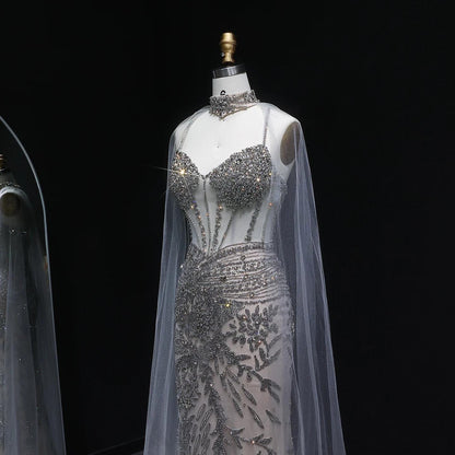 Lumina Glow Evening Gown – Beaded Evening Dress