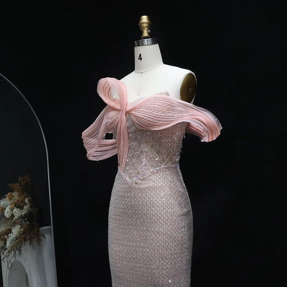Elara Off-Shoulder Evening Dress - Chic Party Dress