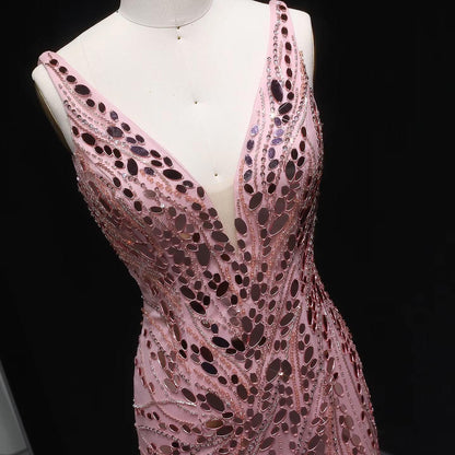 Arvienne Luxe Beaded Gown – Elegant Evening Floor Dress