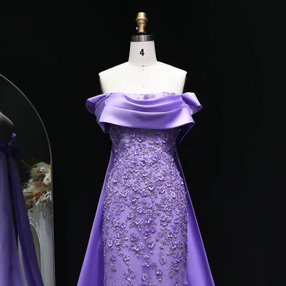 Kaelisse Floral Evening Dress – Luxury Beaded Formal Gown