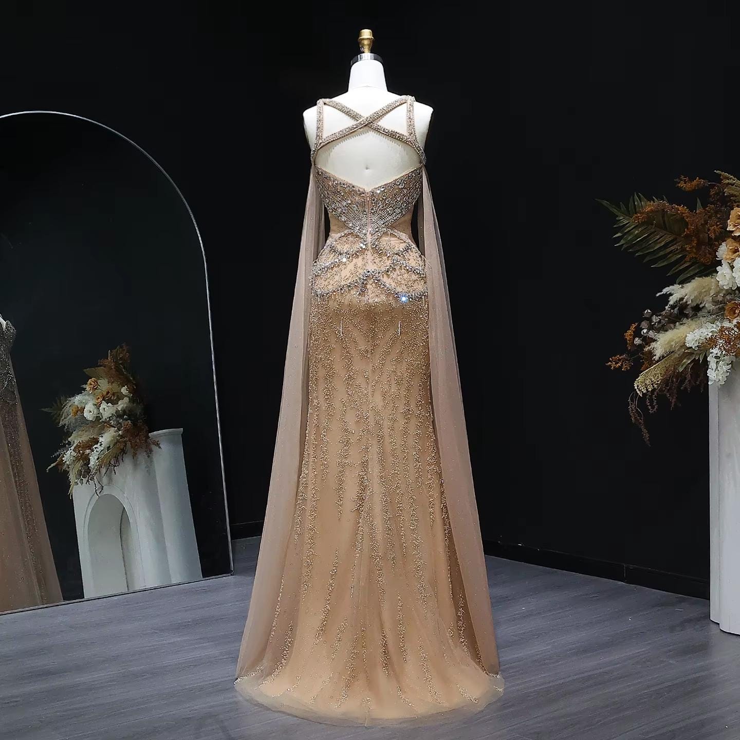 Celestina Mermaid Evening Gown - Luxury Party Dress